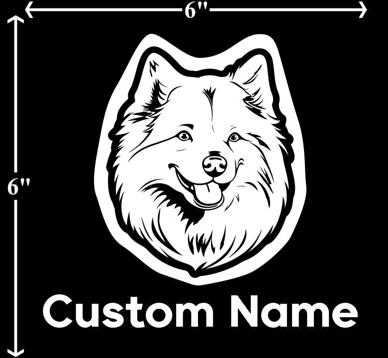 Samoyed - Customizable Pet Decal – Vancouver Island Decals