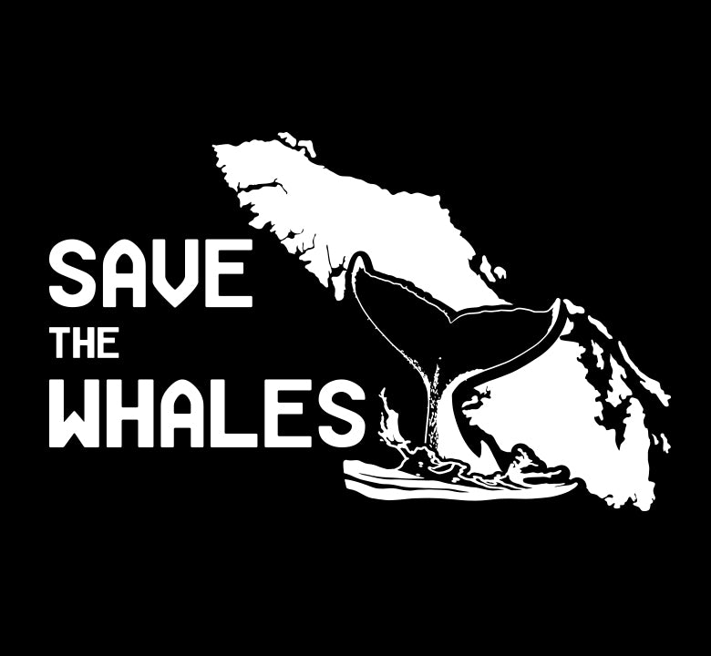 Save The Whales Humpback Tail - Island Wildlife