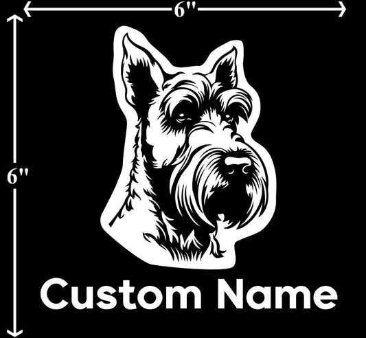 Scottish Terrier - Customizable Pet Decal
