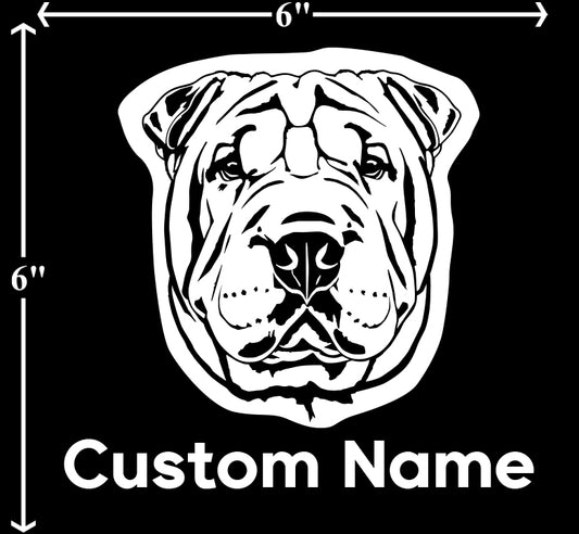 Shar Pei - Customizable Pet Decal