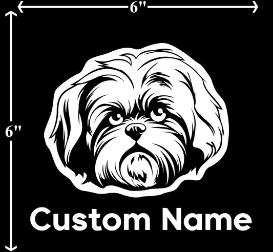 Shih Tzu - Customizable Pet Decal