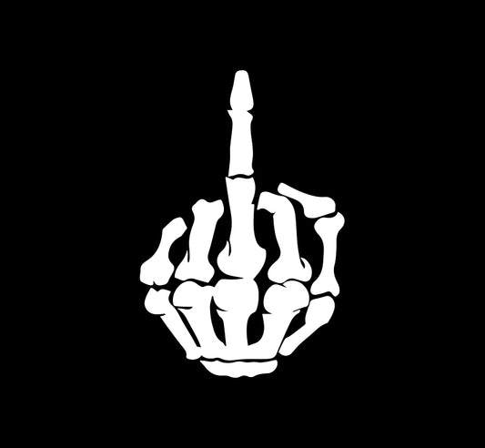 Grim Gesture Middle Finger Decal
