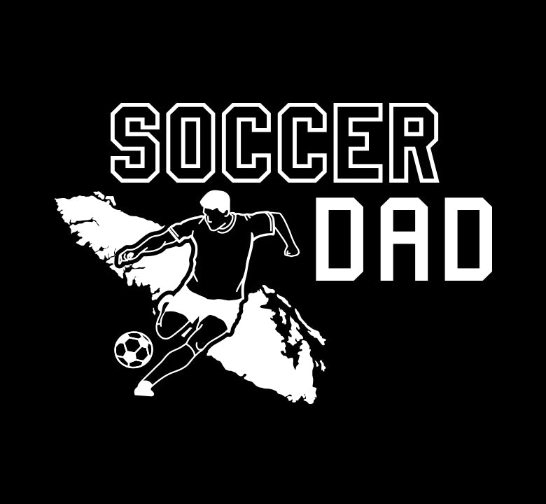 Soccer Boy Dad - Proud Parent Island Decal