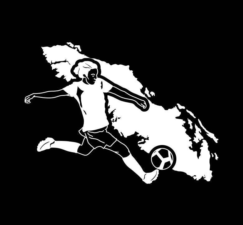 Soccer Girl Island Decal