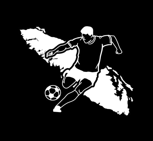 Soccer Player Island Decal
