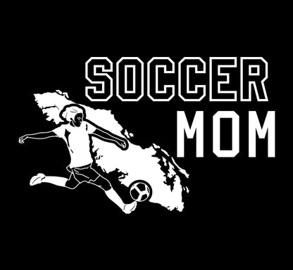 Soccer Girl Mom - Proud Parent Island Decal