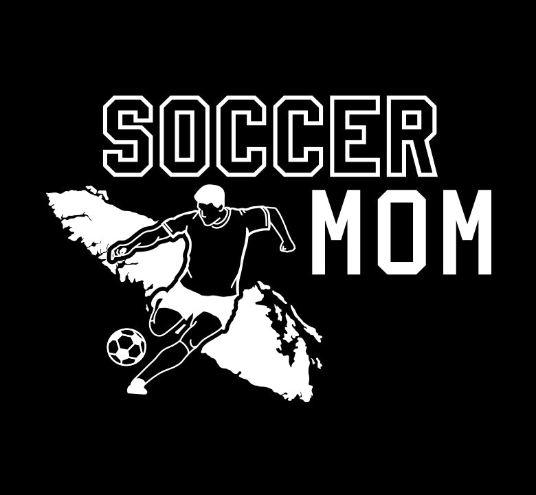 Soccer Boy Mom - Proud Parent Island Decal