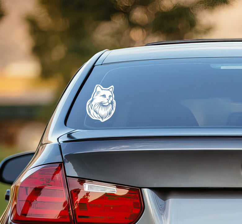 Turkish Angora Cat - Customizable Pet Decal