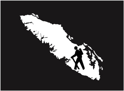 Vancouver Island Hiker Symbol Decal