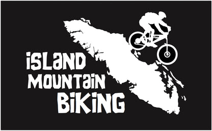 Mountain Biker Ride The Island Decal