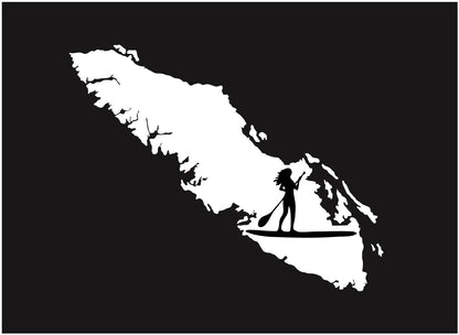 Paddle Board Girl Inside Island