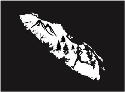 Mountain Runner Girl Inside Island