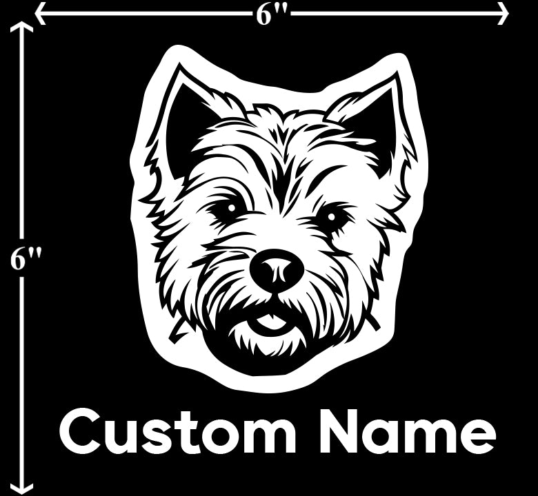 West Highland Terrier - Customizable Pet Decal