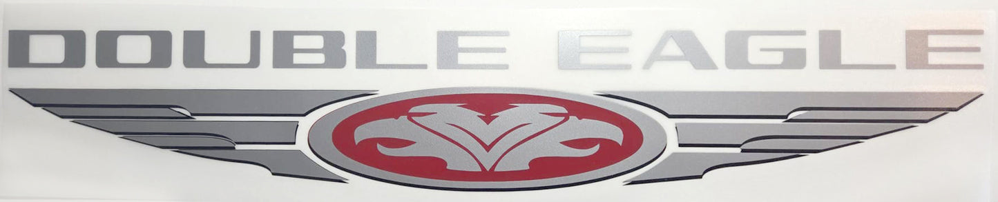 Double Eagle Wings Logo Decals | Replacement Graphics | Classic Restoration Kit (Pair)