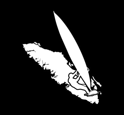 Windsurfing Island Decal