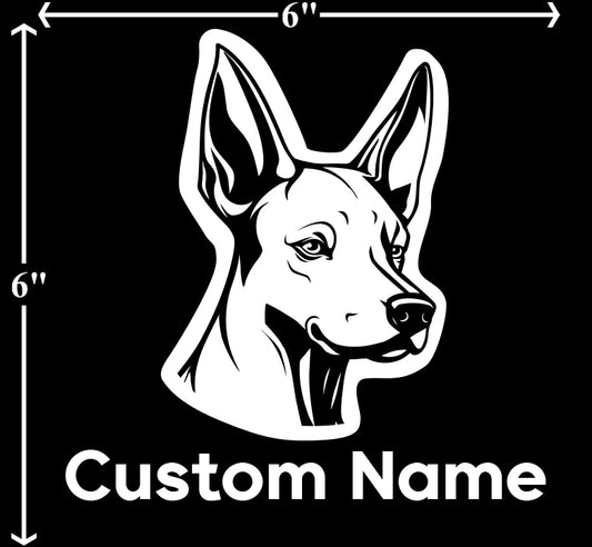 Xoloitzcuintli (Mexican Hairless) - Customizable Pet Decal