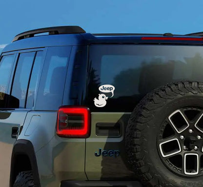 Big Eyed Jeep Quacker Decal